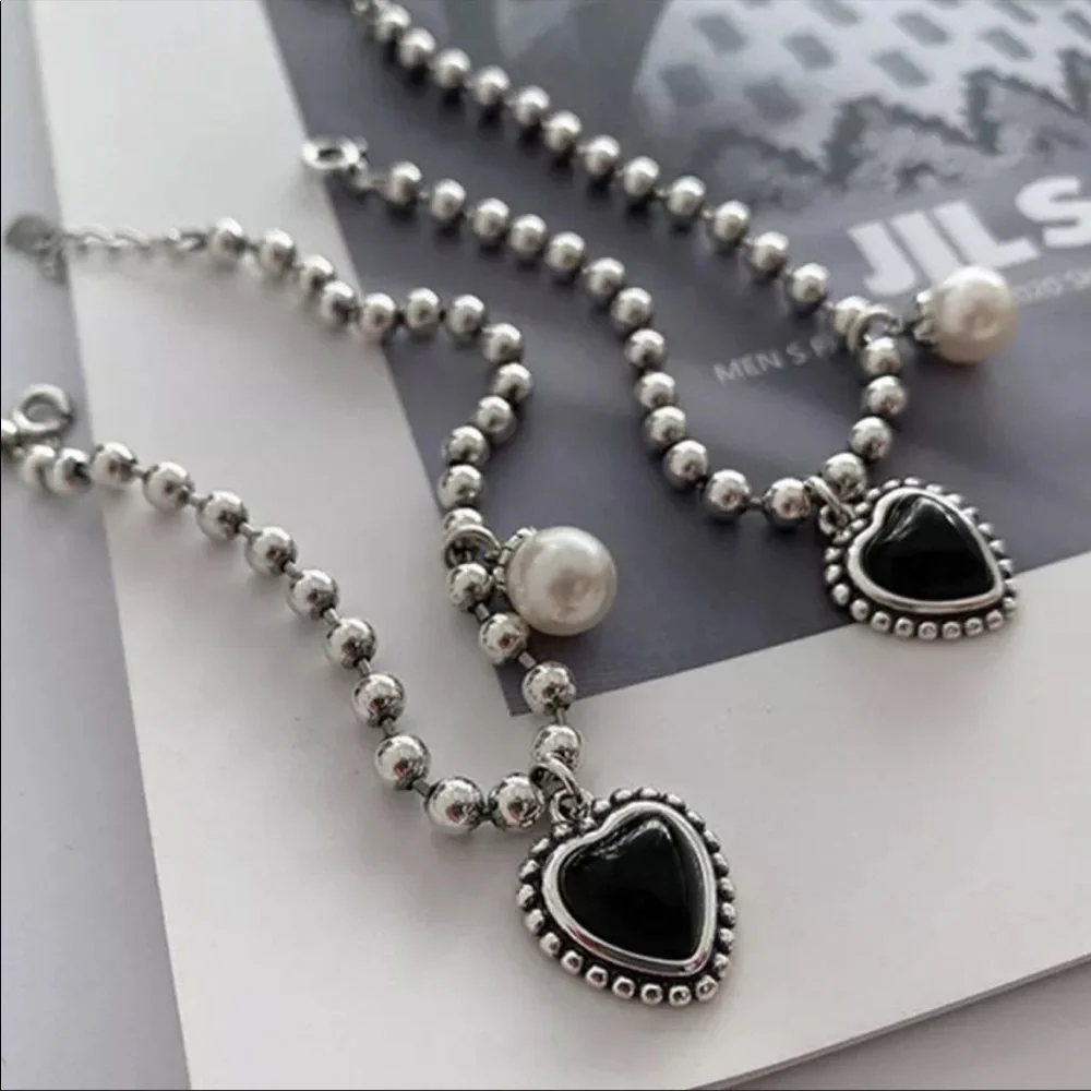 NEW HEART 925 STERLING SILVER PEARL BRACELET, NICE BRACELET, CUTE BRACELET - Picture 6 of 6